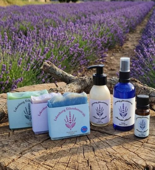 Lokenburg 5 products with lavender and wooden surface Resized